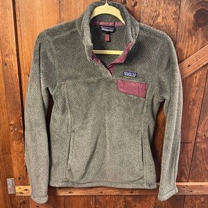 Patagonia re-tool snap, Polartec fleece pull over